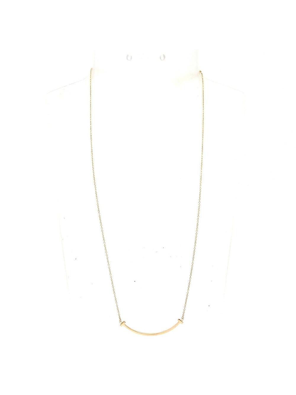 Tiffany&Co. T Smile 18K Rose Gold #363410T14B - Picture 2 of 8
